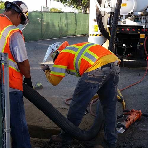 Potholing Vacuum Excavation Service Infrastructure locating Los Angeles